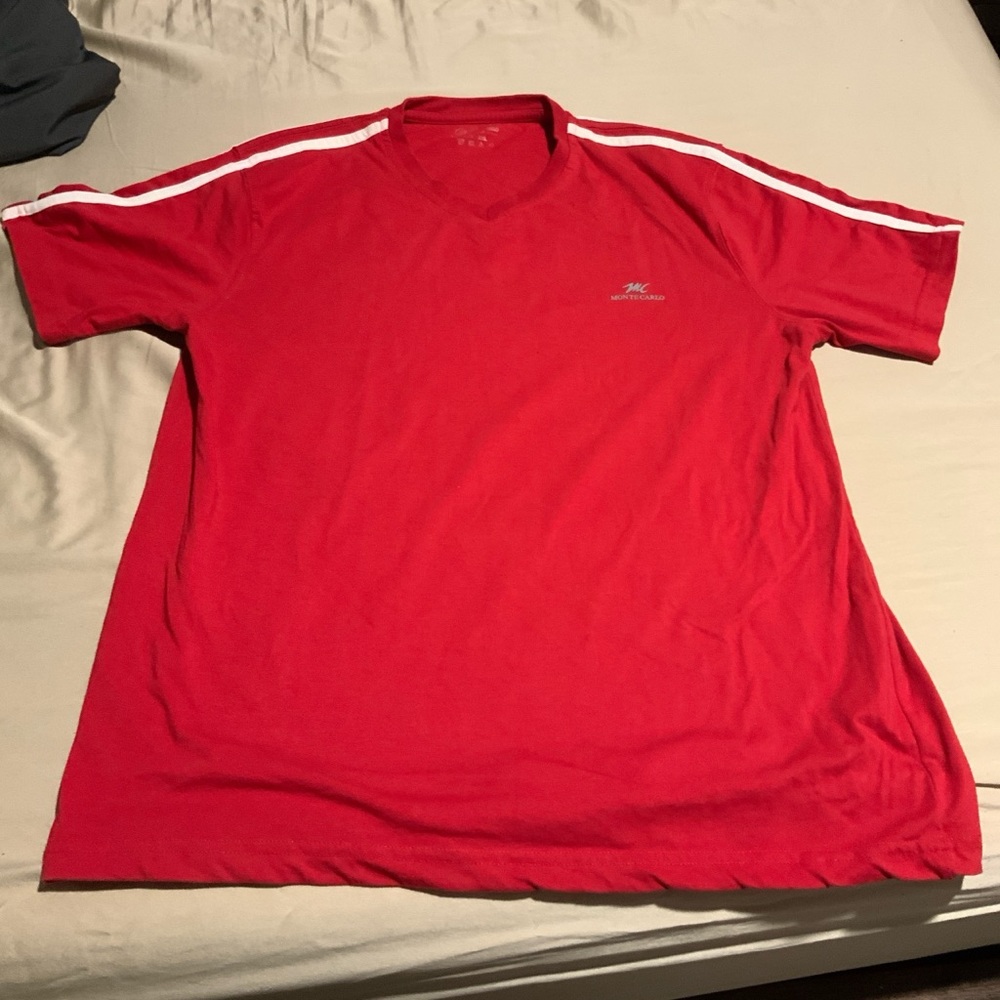 Red Athletic Men's Shirt